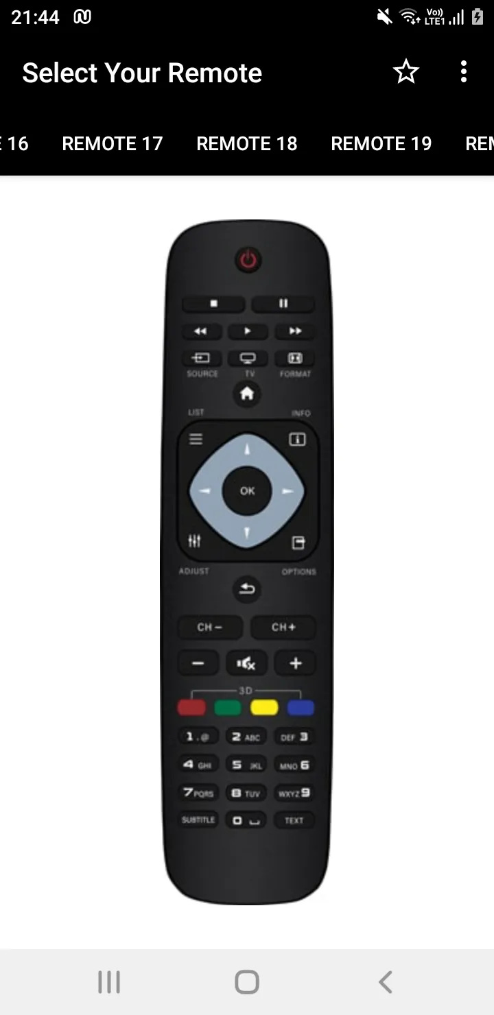 Philips TV Remote | Indus Appstore | Screenshot