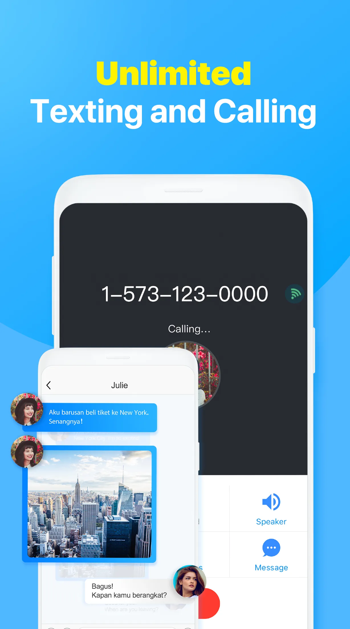 2nd Phone Number: Text & Call | Indus Appstore | Screenshot