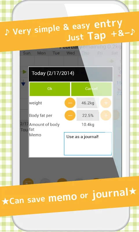 DietCalendar (weight) | Indus Appstore | Screenshot