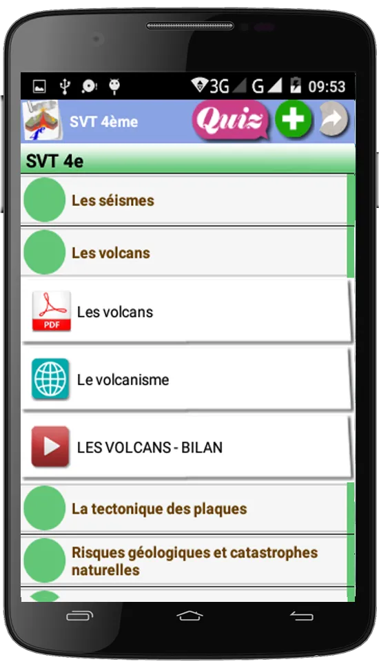 SVT 4ème | Indus Appstore | Screenshot