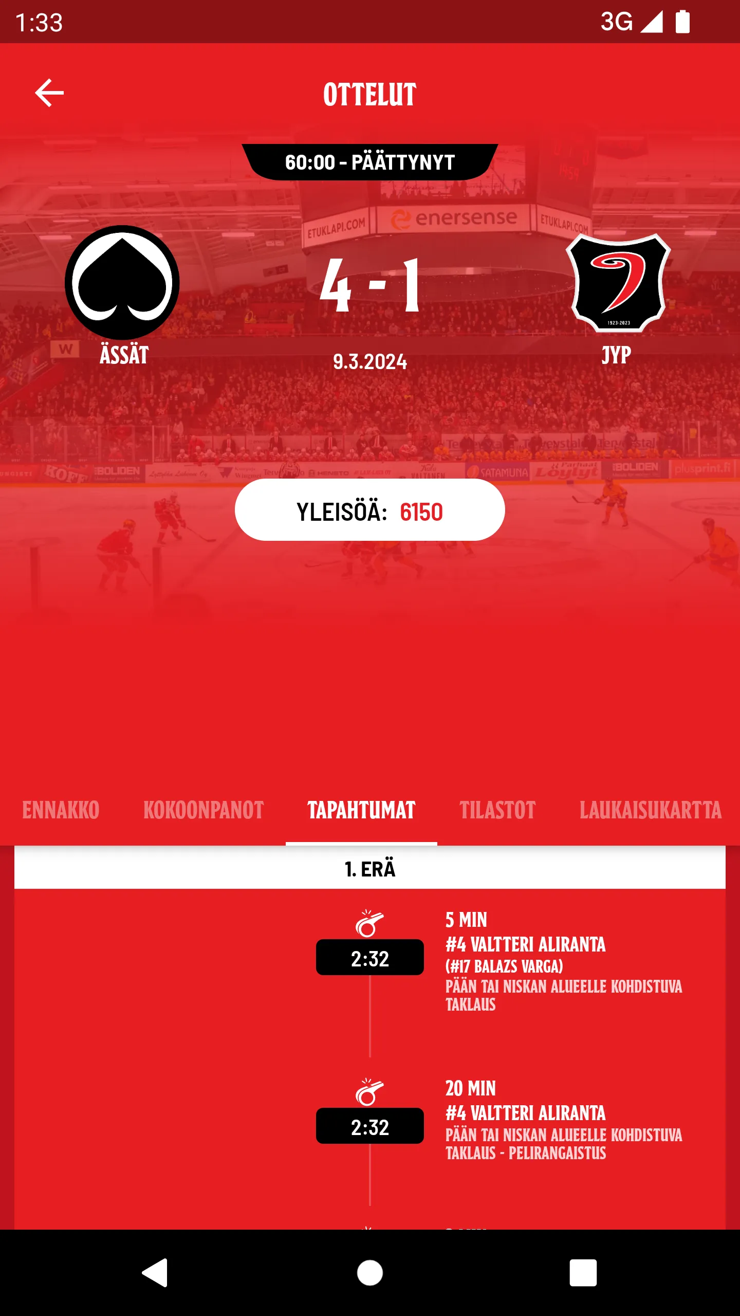 Porin Ässät | Indus Appstore | Screenshot