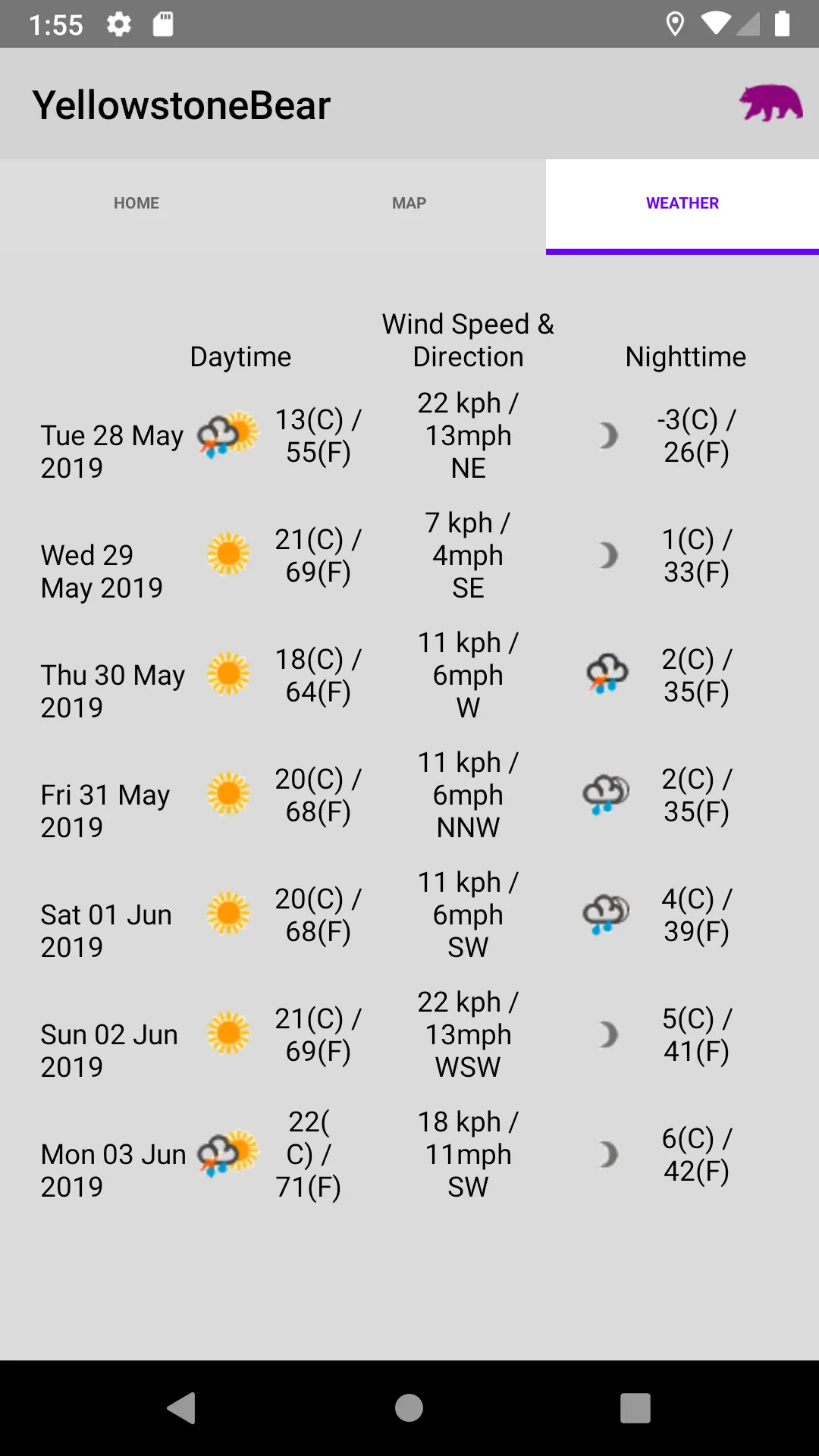 YellowstoneBear | Indus Appstore | Screenshot