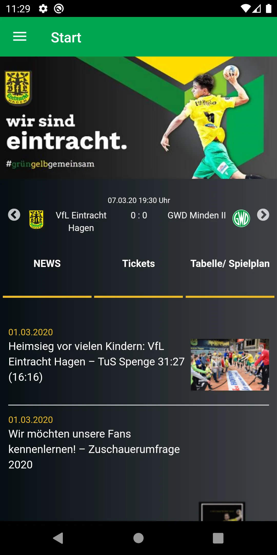 VfL Eintracht Hagen | Indus Appstore | Screenshot