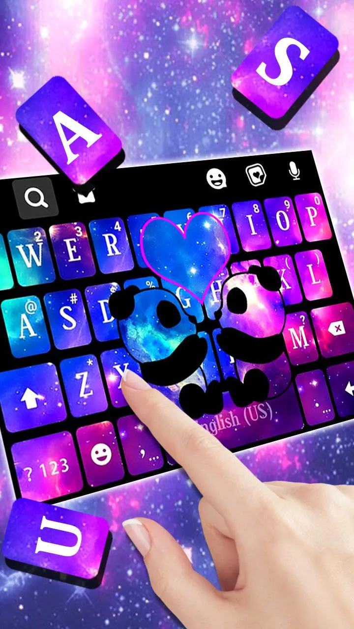 Galaxy Panda Love Theme | Indus Appstore | Screenshot