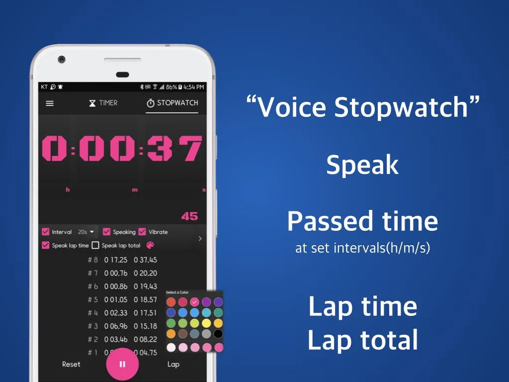 Speaking Timer Voice Stopwatch | Indus Appstore | Screenshot