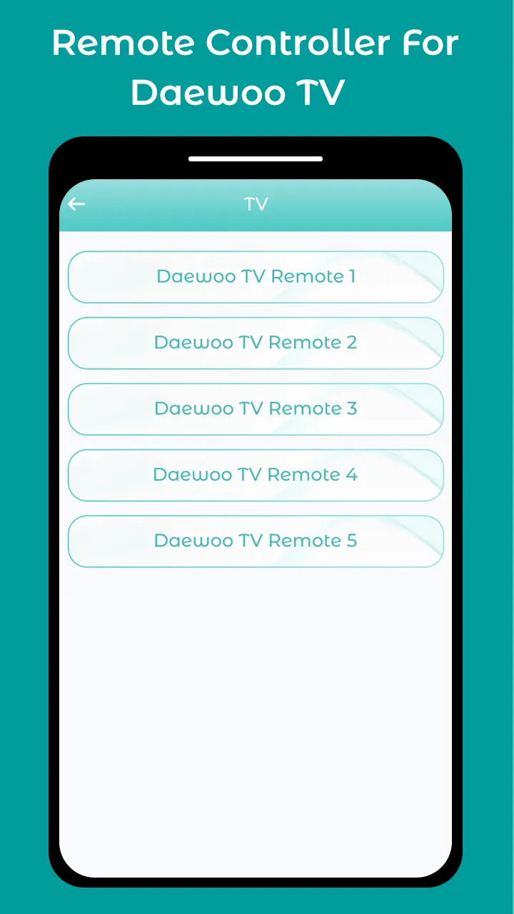 Remote Controller Daewoo TV | Indus Appstore | Screenshot