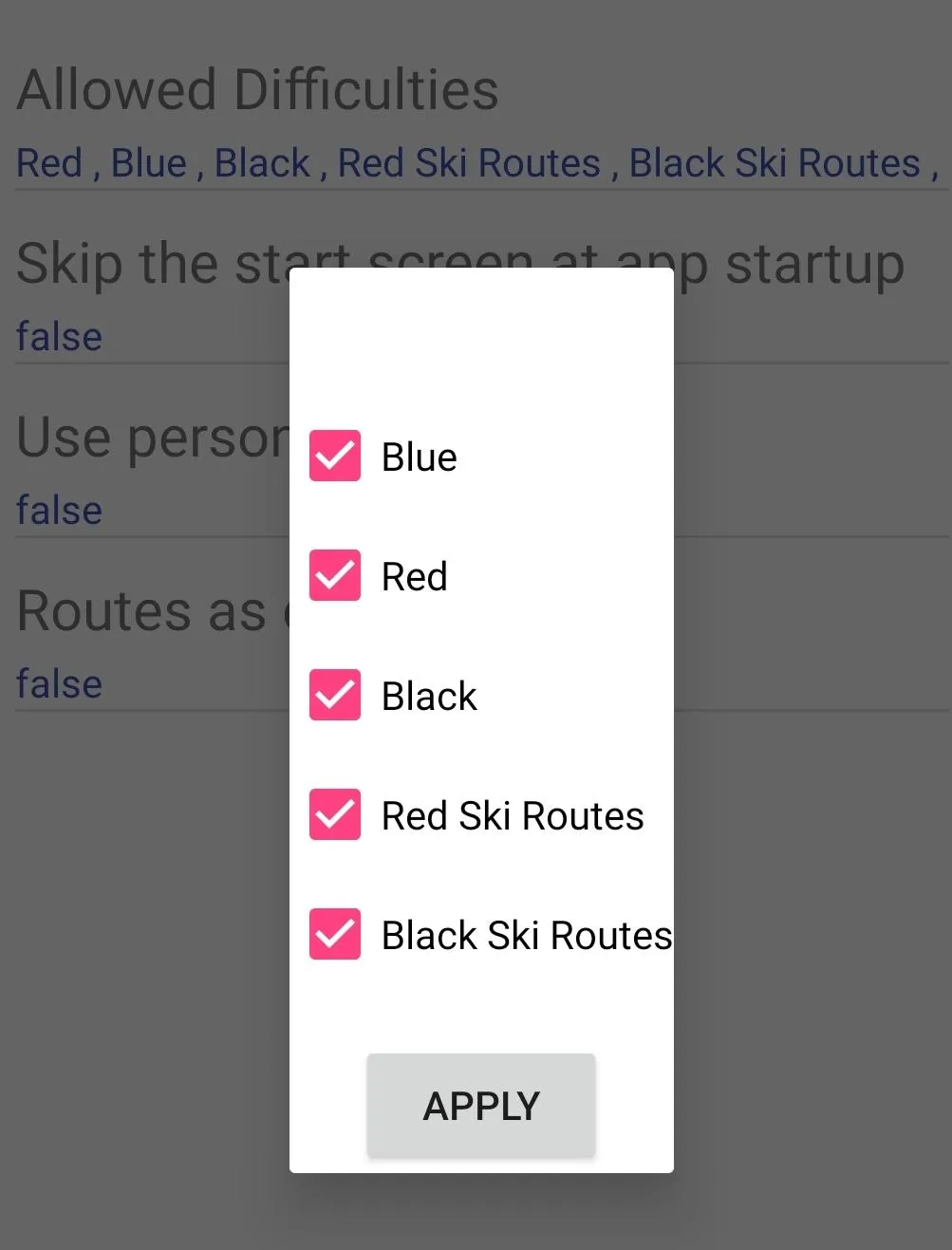 Ski Connection Finder (Demo) | Indus Appstore | Screenshot