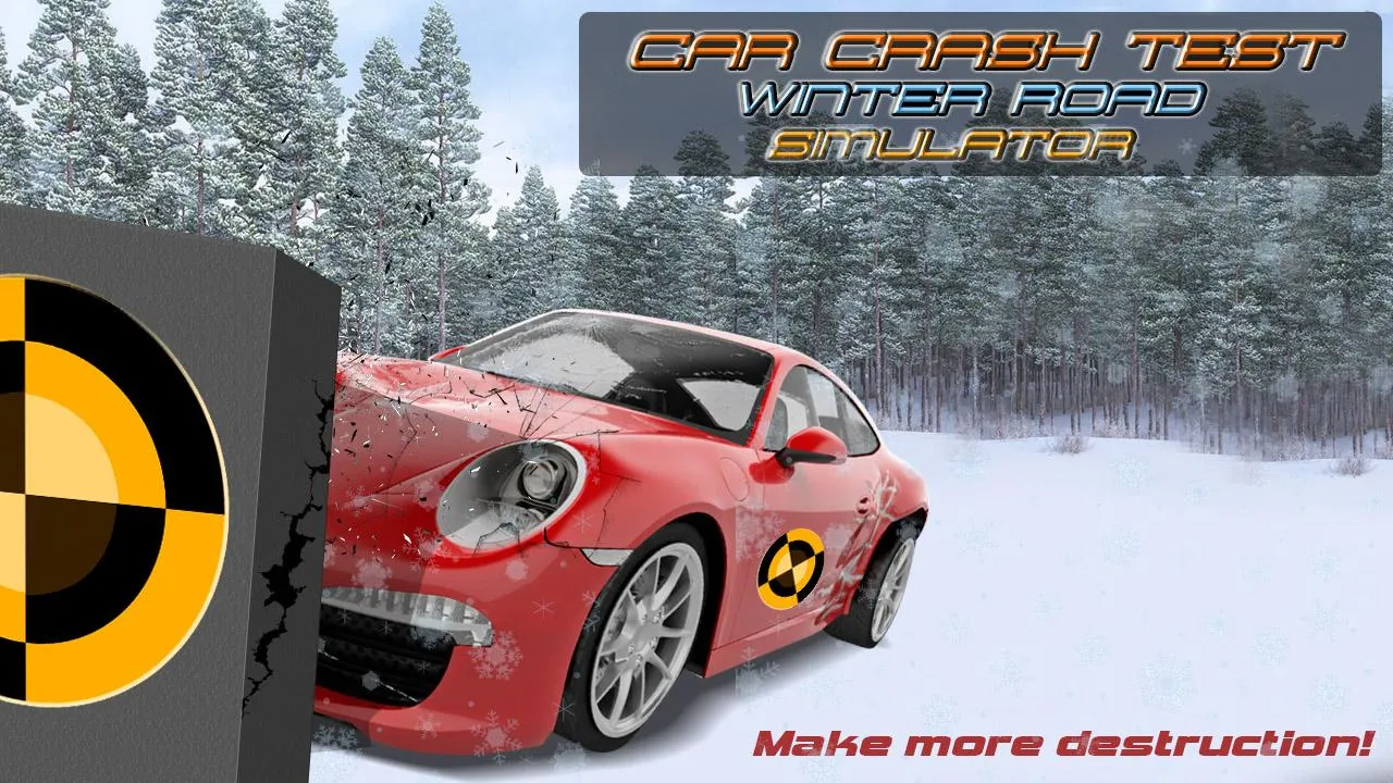 Car Crash Test Winter Road Sim | Indus Appstore | Screenshot