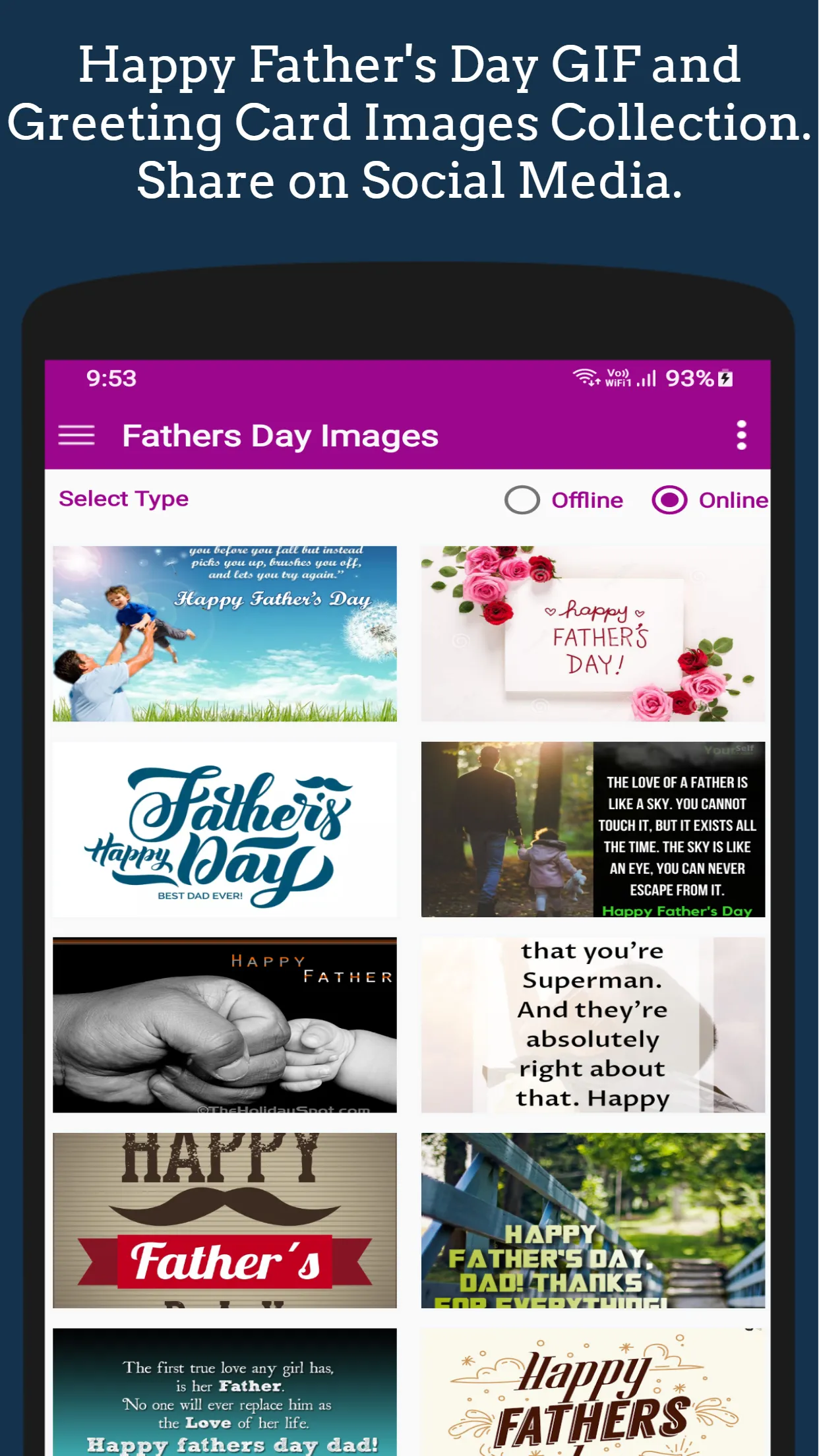 Father's Day GIF Greeting | Indus Appstore | Screenshot