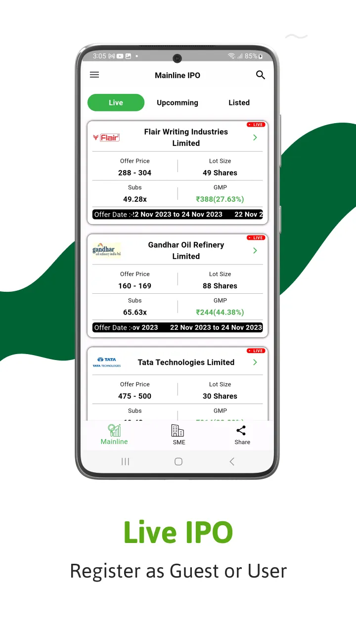 IPO: Check IPO Allotment | Indus Appstore | Screenshot