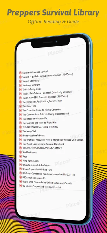 Preppers Survival Library | Indus Appstore | Screenshot