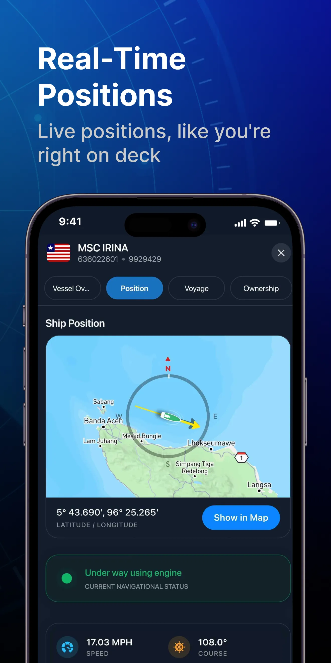 MarineRadar: Vessel Tracker | Indus Appstore | Screenshot