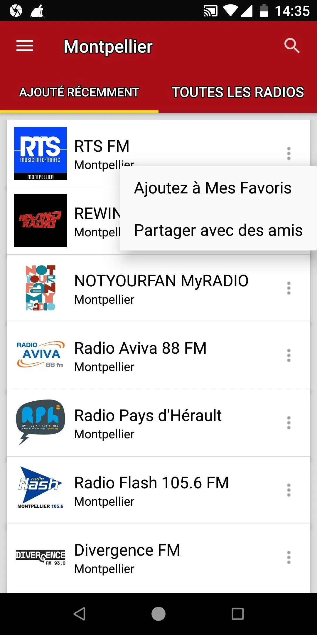 Les radios de Montpellier | Indus Appstore | Screenshot