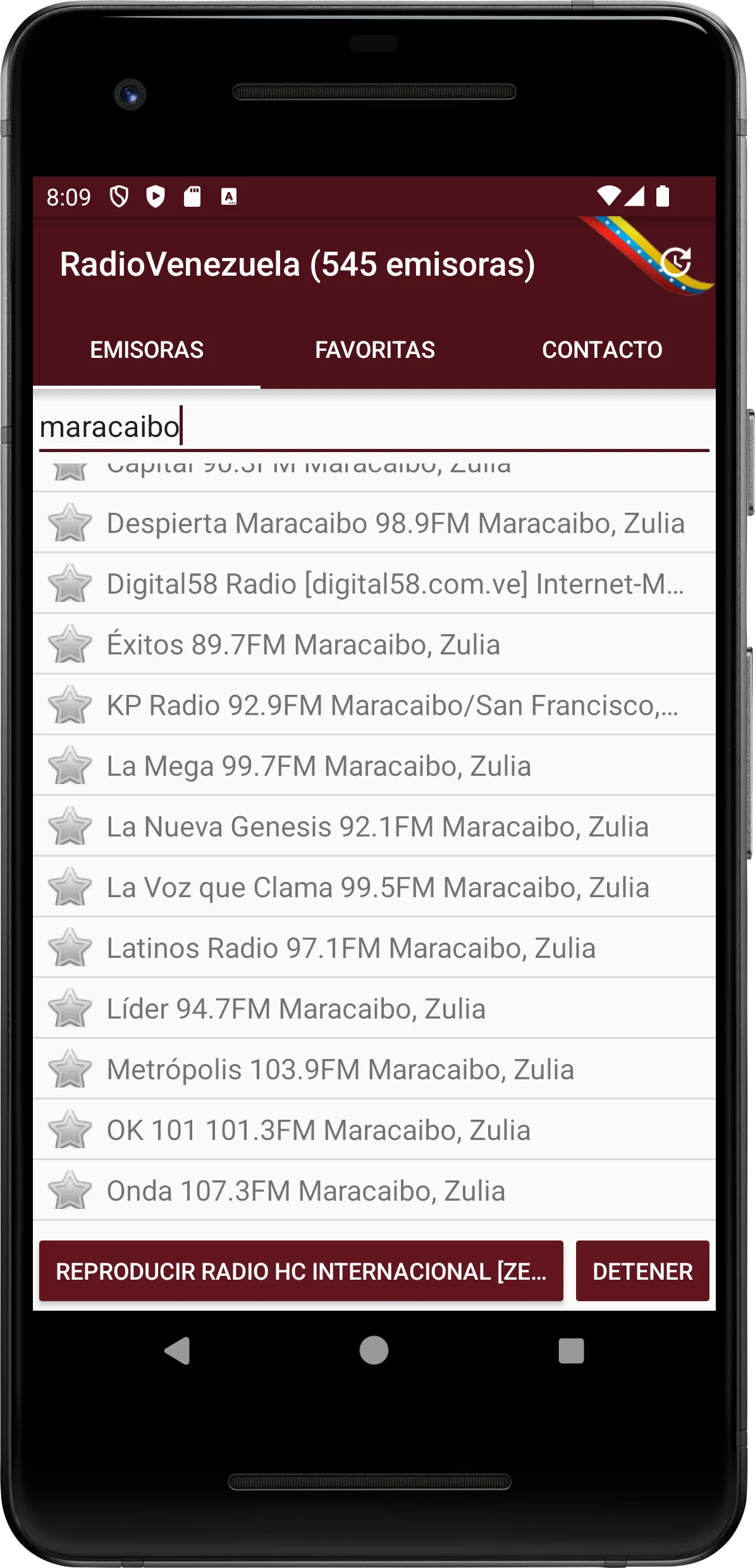 RadioVenezuela: 500+ stations | Indus Appstore | Screenshot