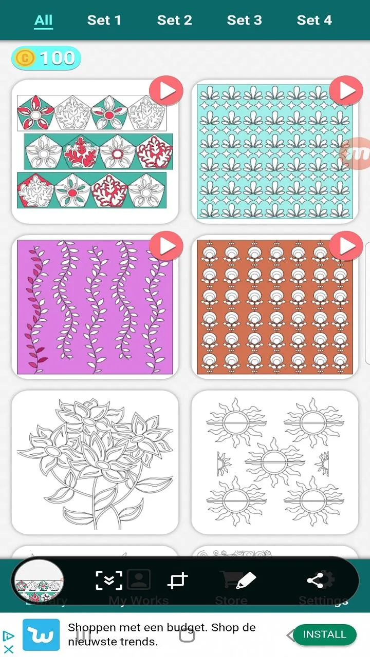 Pattern Color by Number | Indus Appstore | Screenshot