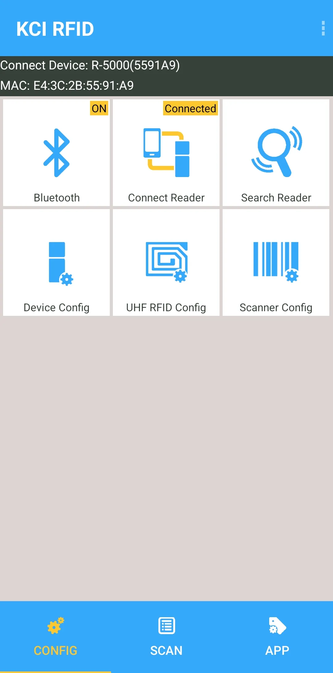 KCI RFID - UHF, Barcode Reader | Indus Appstore | Screenshot