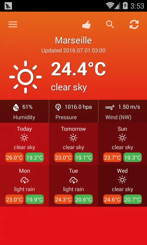 Weather France | Indus Appstore | Screenshot