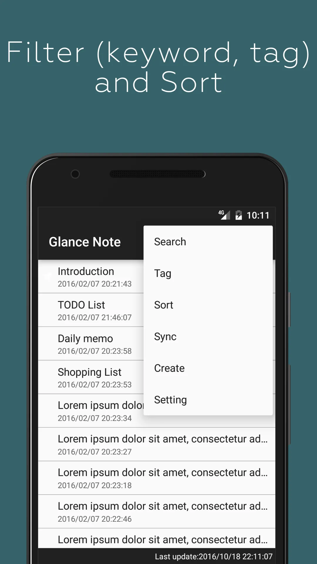 Glance Note for Simplenote | Indus Appstore | Screenshot