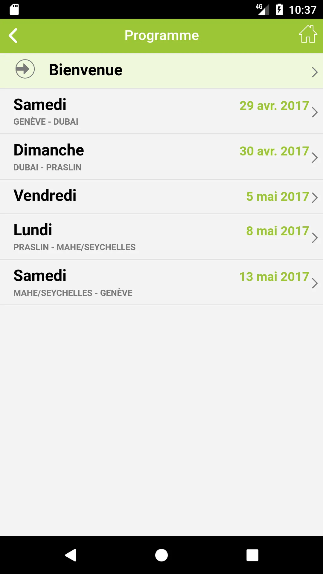 Départ Voyages | Indus Appstore | Screenshot