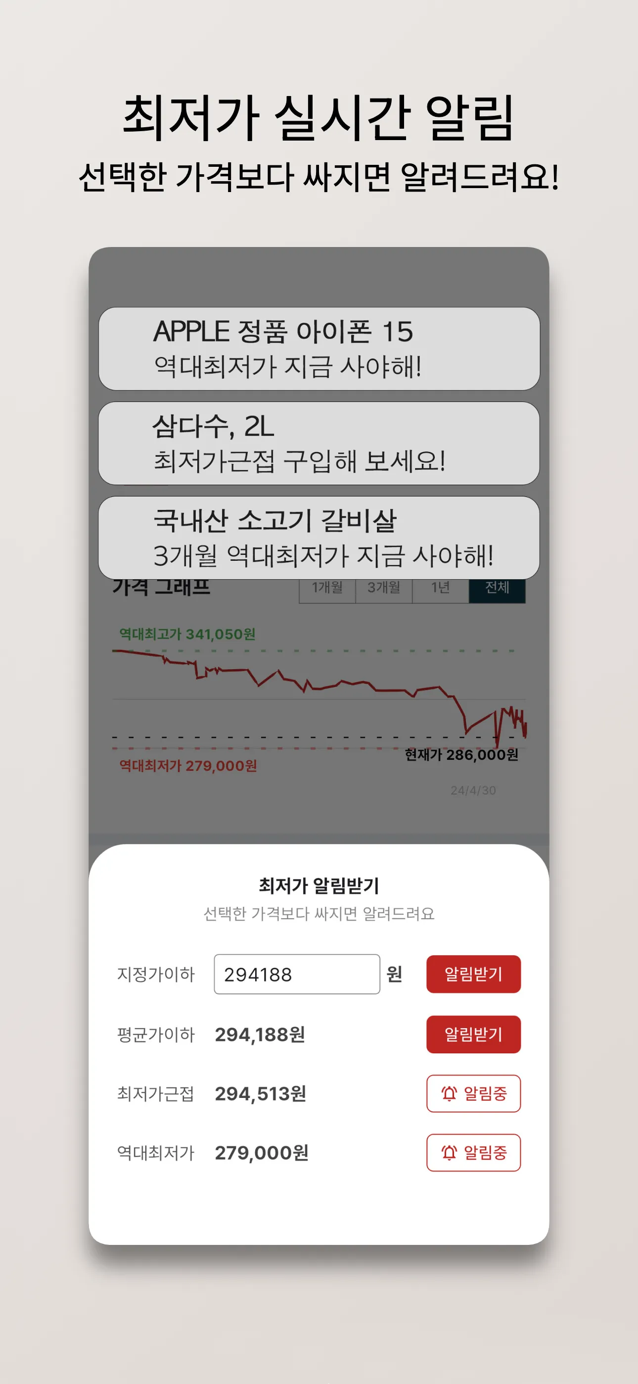 역대가 - 쿠팡 가격 변동 추적 그래프 | Indus Appstore | Screenshot