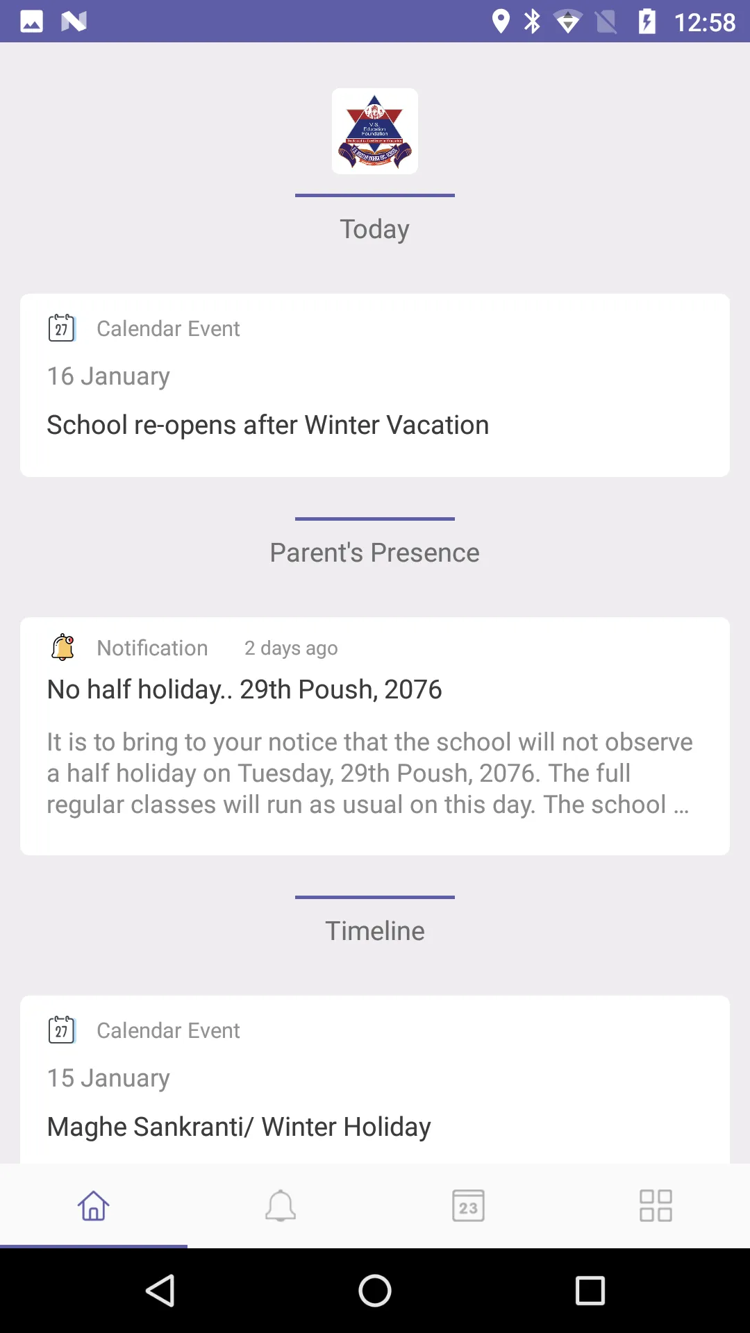 V.S. Niketan Secondary School | Indus Appstore | Screenshot