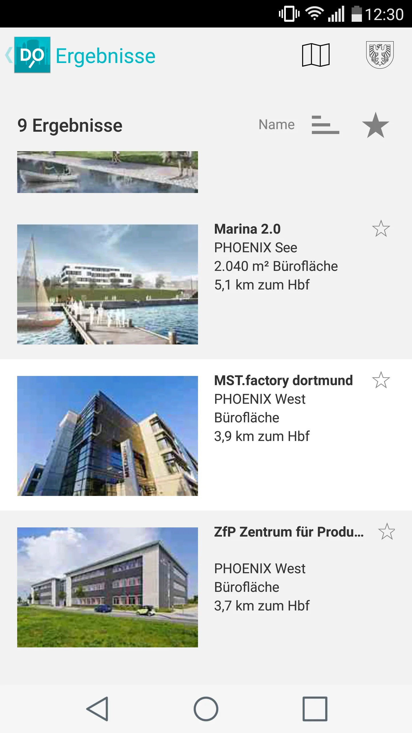 Dortmunder Immobilien App | Indus Appstore | Screenshot