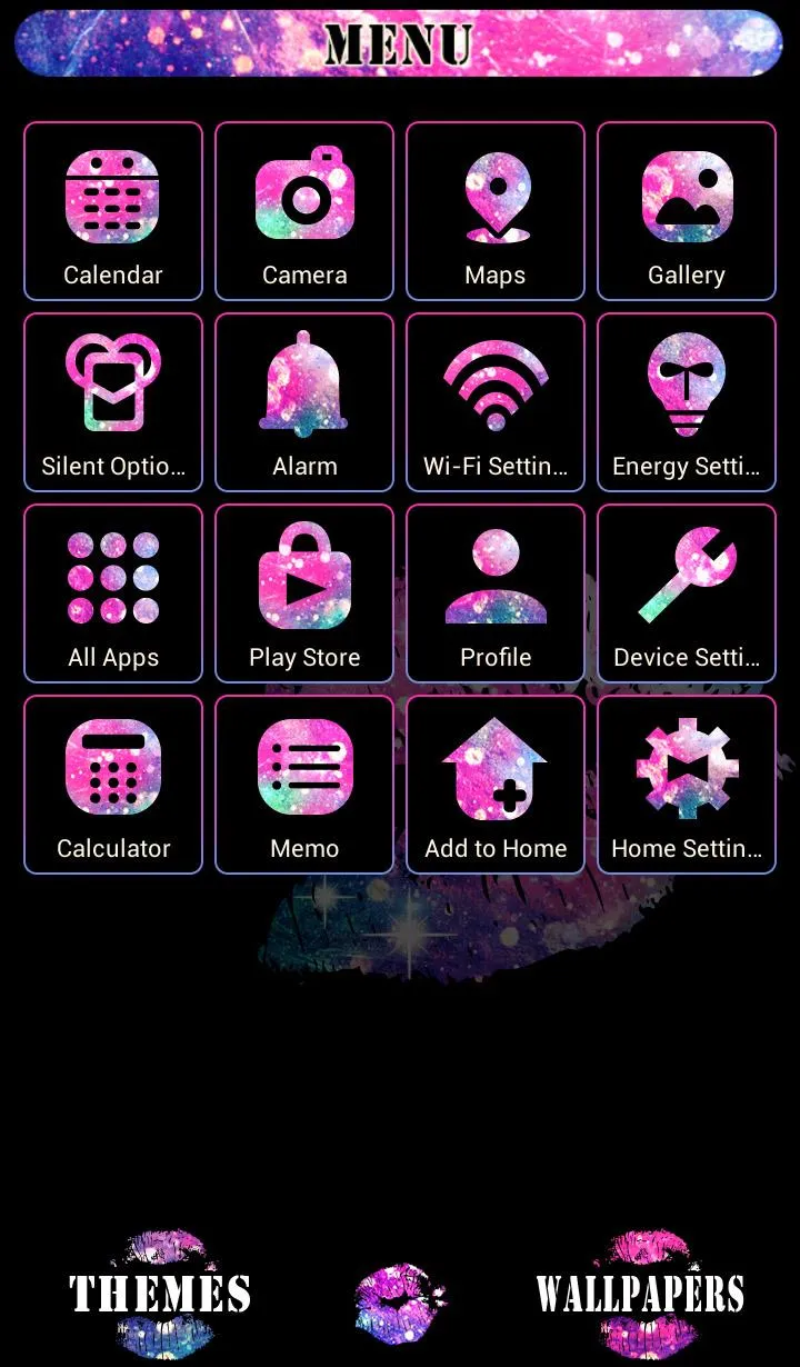 Galaxy Lips Theme | Indus Appstore | Screenshot