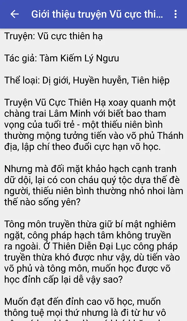 Vu cuc thien ha - Tien hiep | Indus Appstore | Screenshot