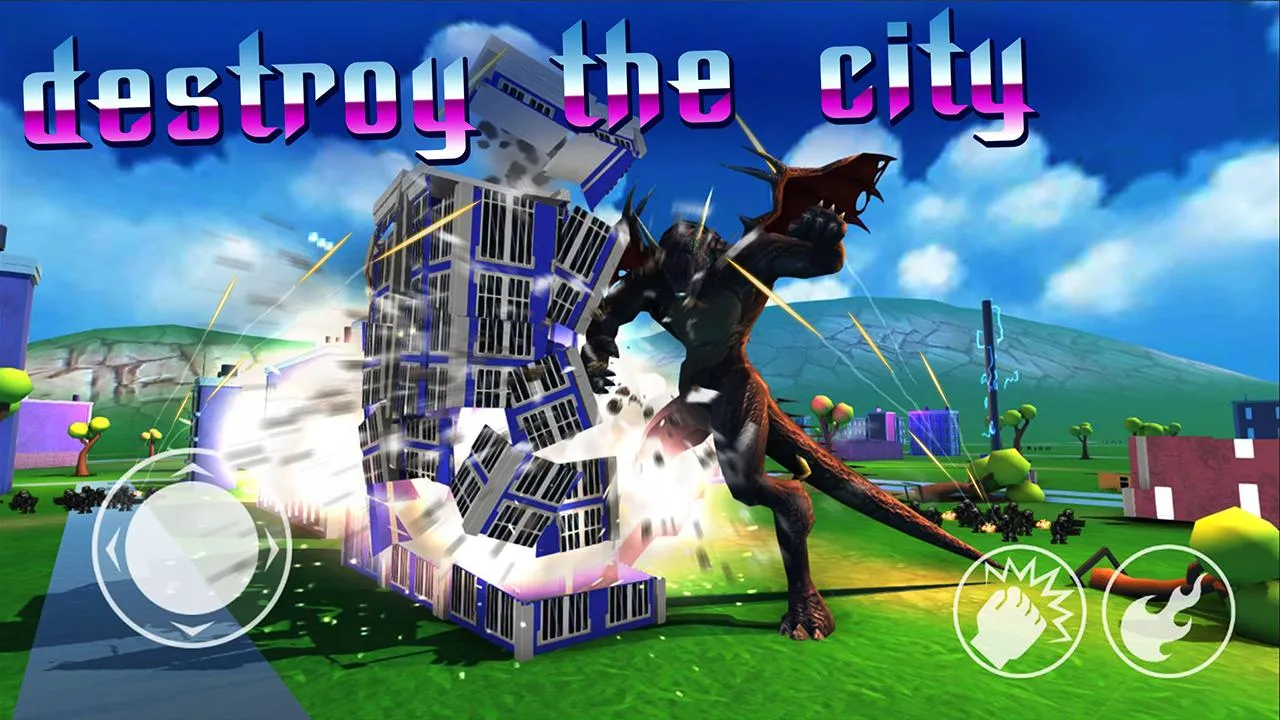 Dragon Vs Crowd Distruct City | Indus Appstore | Screenshot