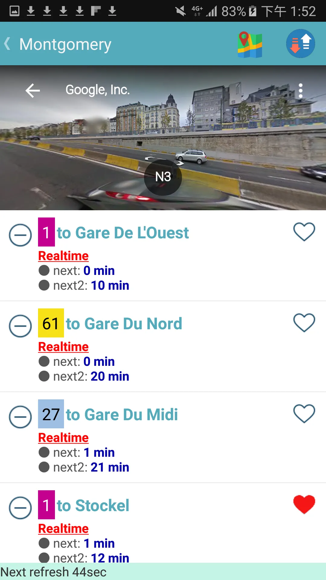 Brussels Realtime Bus Tracker | Indus Appstore | Screenshot