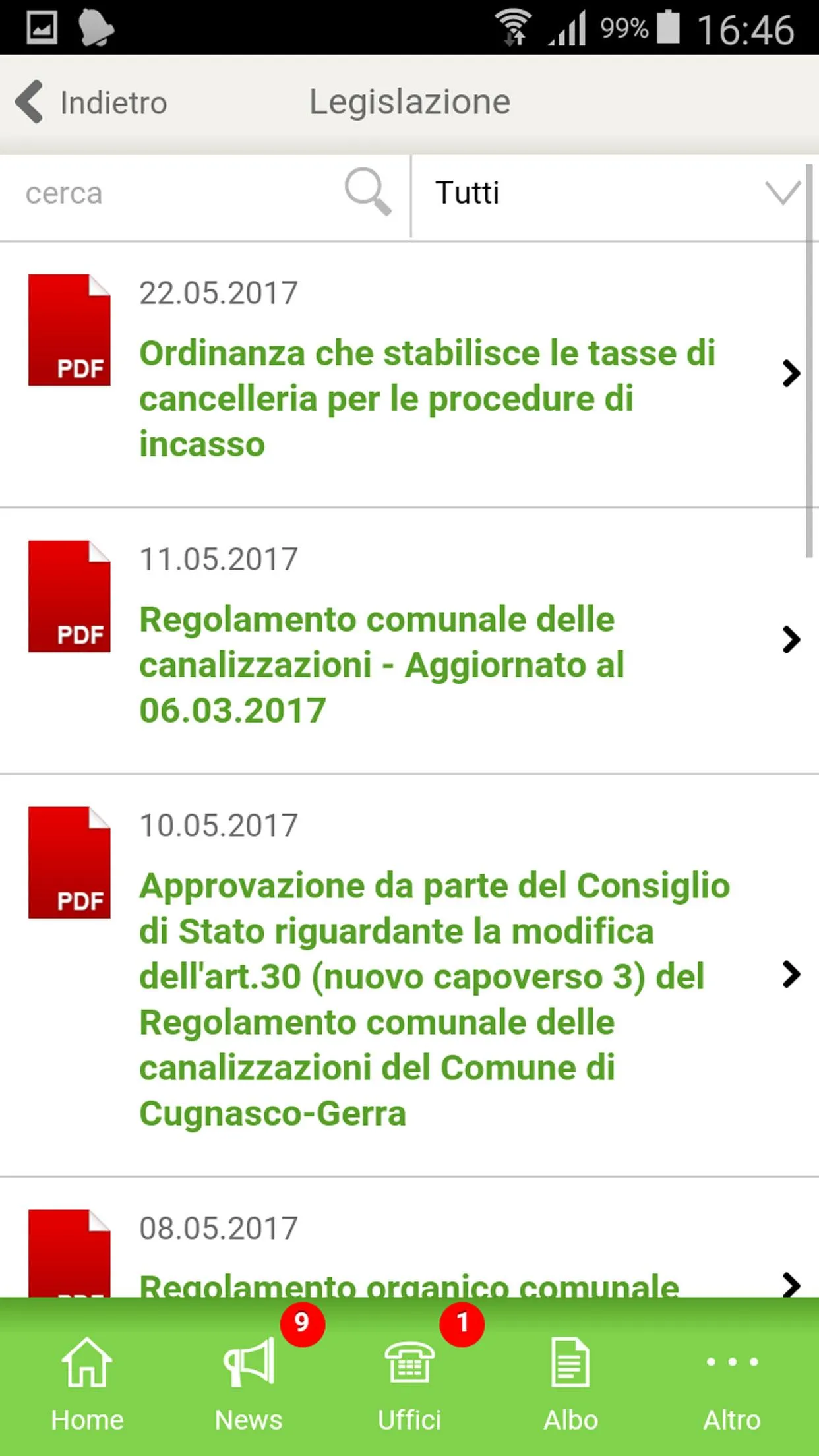 Comune di Cugnasco - Gerra | Indus Appstore | Screenshot