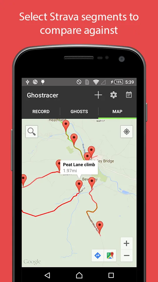 Ghostracer - GPS Run & Cycle | Indus Appstore | Screenshot