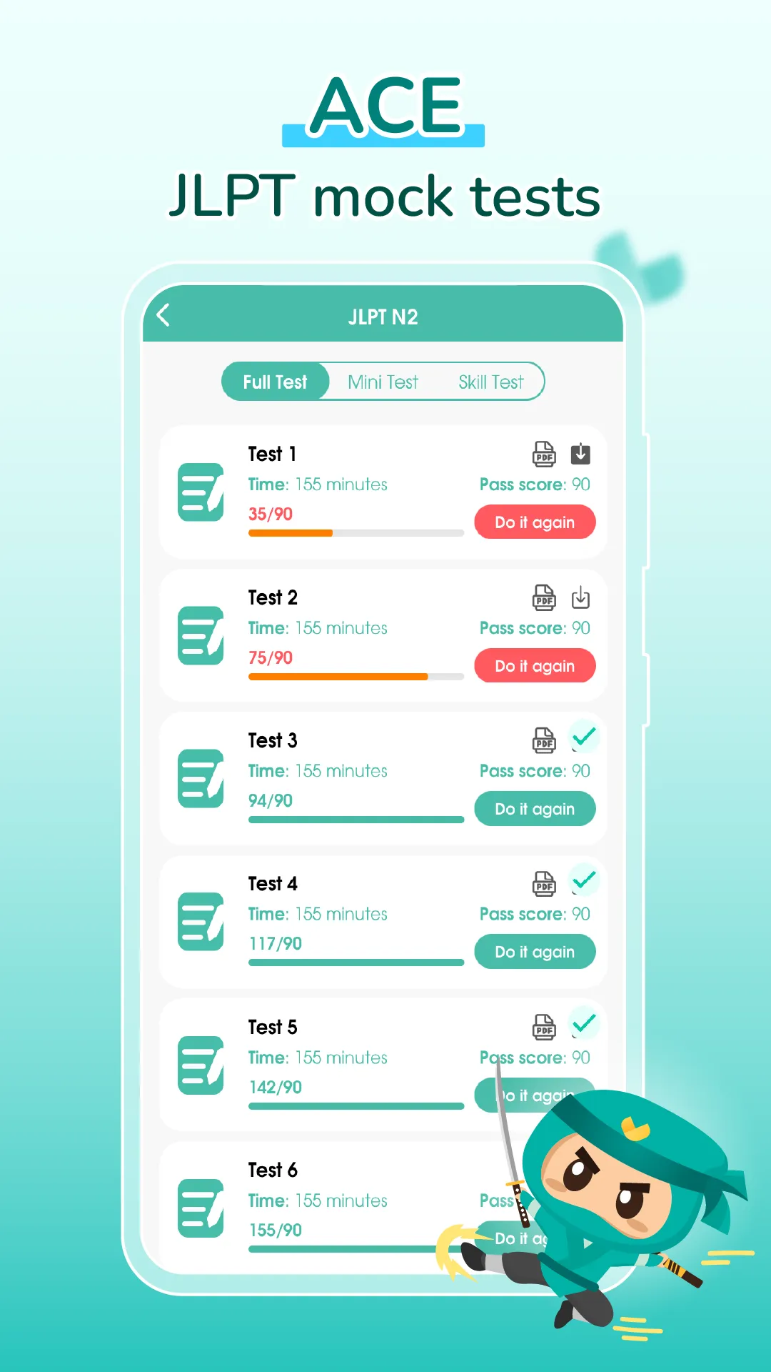 Migii JLPT: JLPT test N5-N1 | Indus Appstore | Screenshot