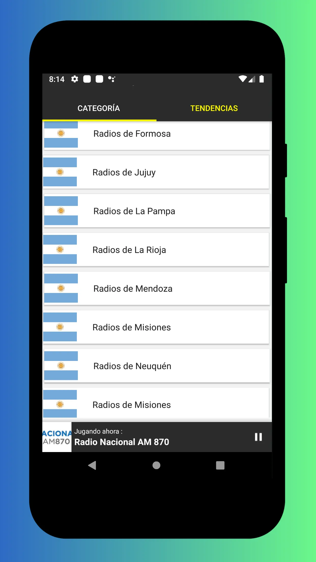 Radio Argentina FM And AM Live | Indus Appstore | Screenshot