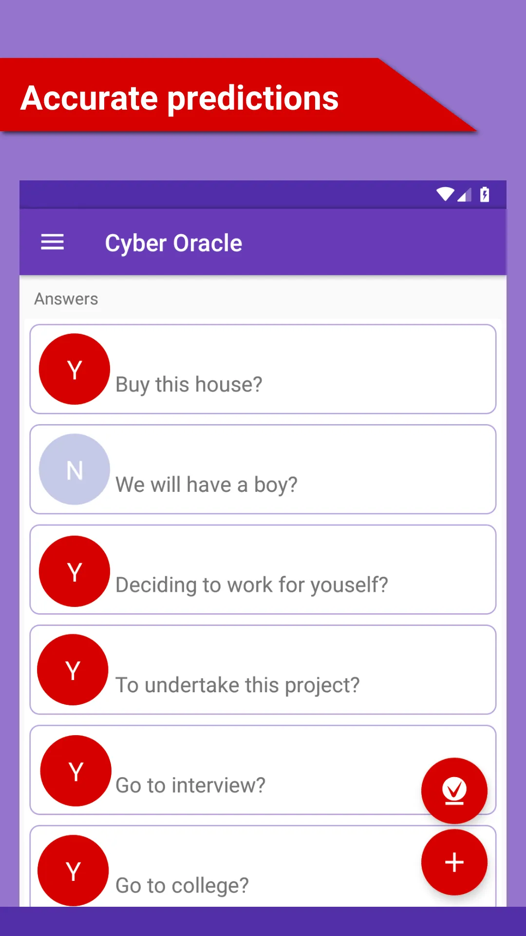 Cyber Oracle - Yes / No | Indus Appstore | Screenshot