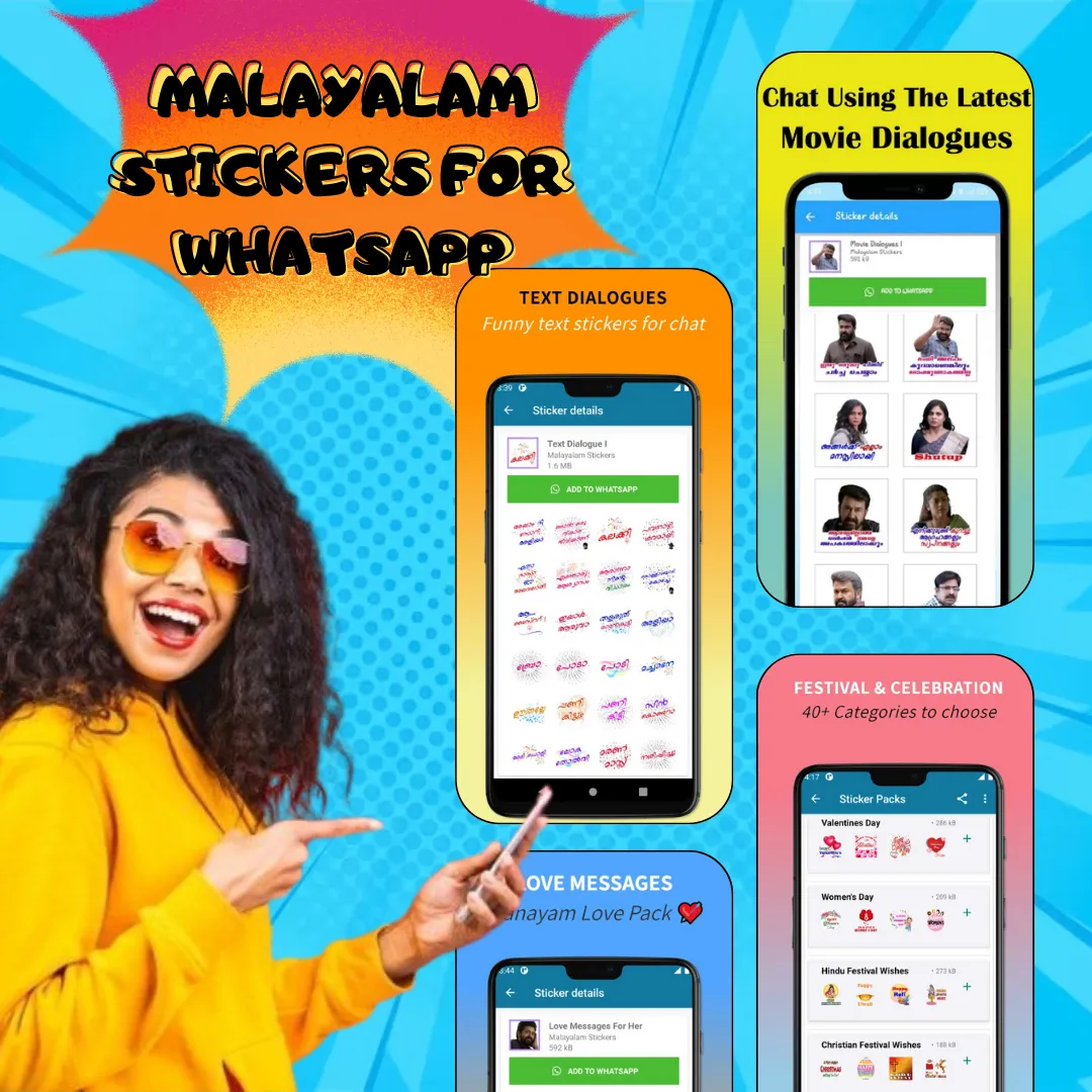 Malayalam WAStickers for Chat | Indus Appstore | Screenshot