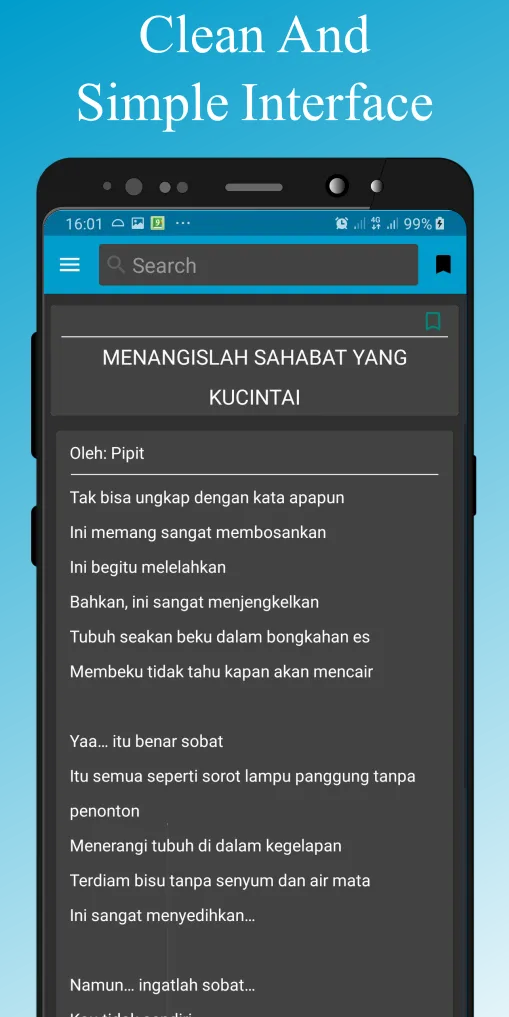 Puisi Untuk Sahabat | Indus Appstore | Screenshot