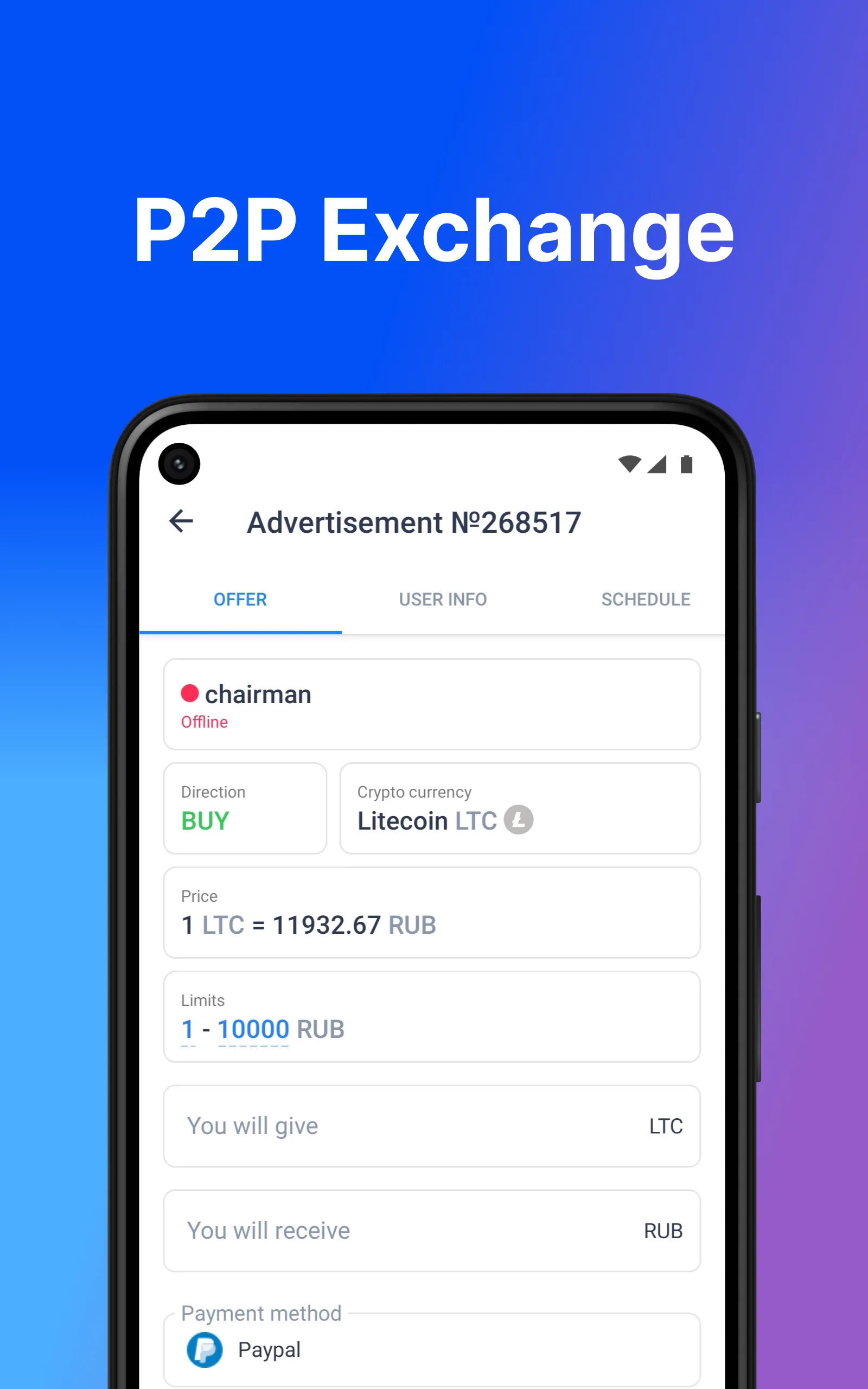 Koshelek. Crypto wallet & p2p | Indus Appstore | Screenshot