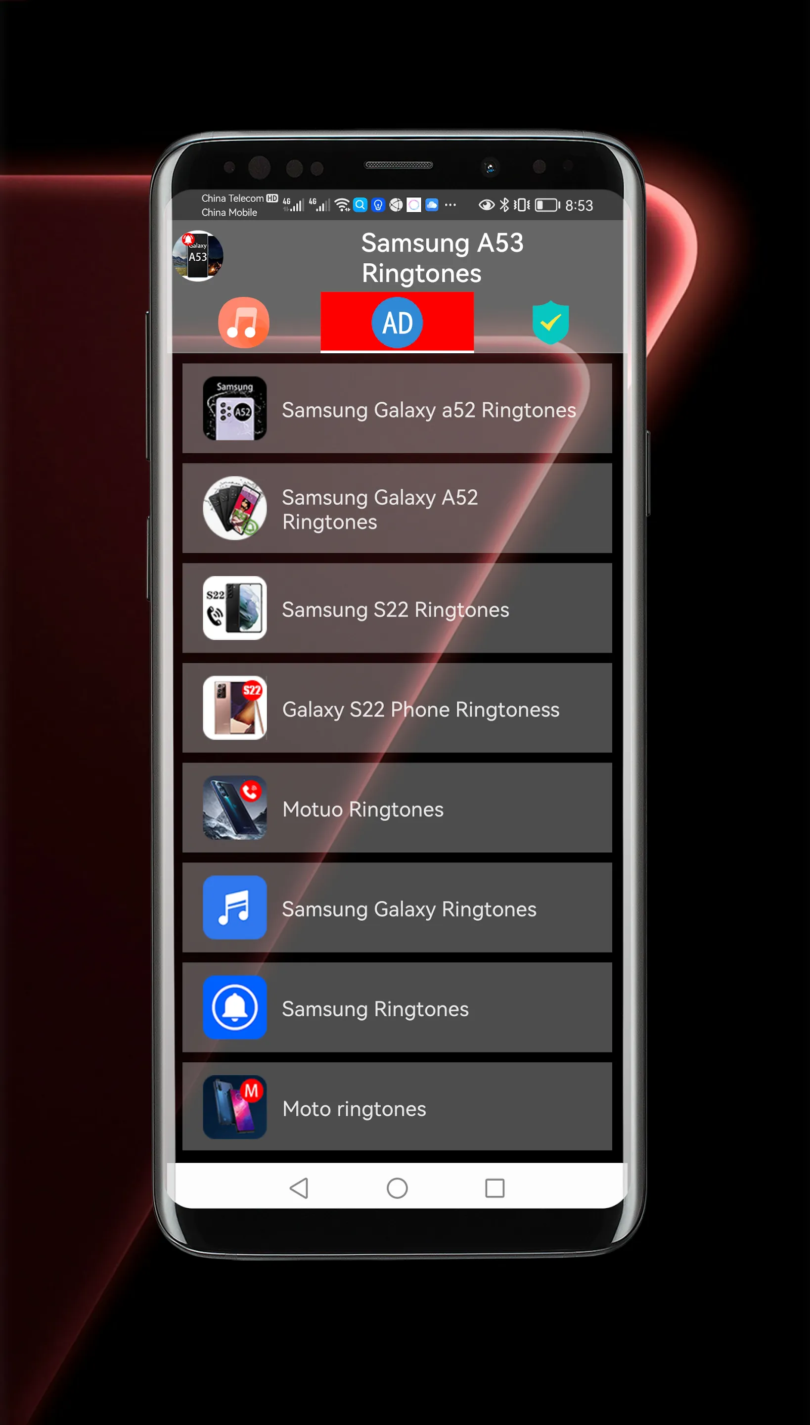 Samsung Galaxy A53 Ringtones | Indus Appstore | Screenshot