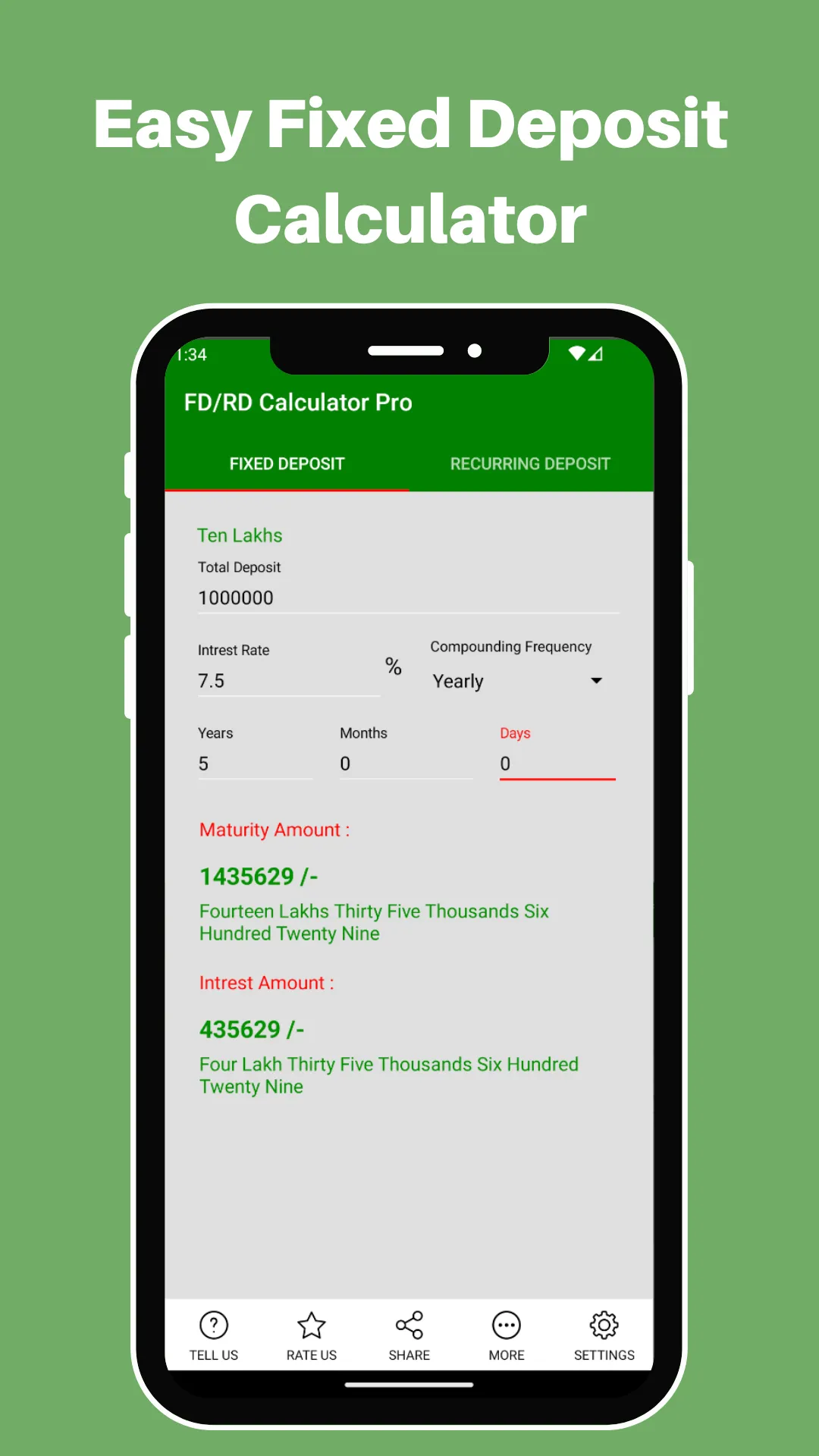 FD RD Calculator 2024 | Indus Appstore | Screenshot