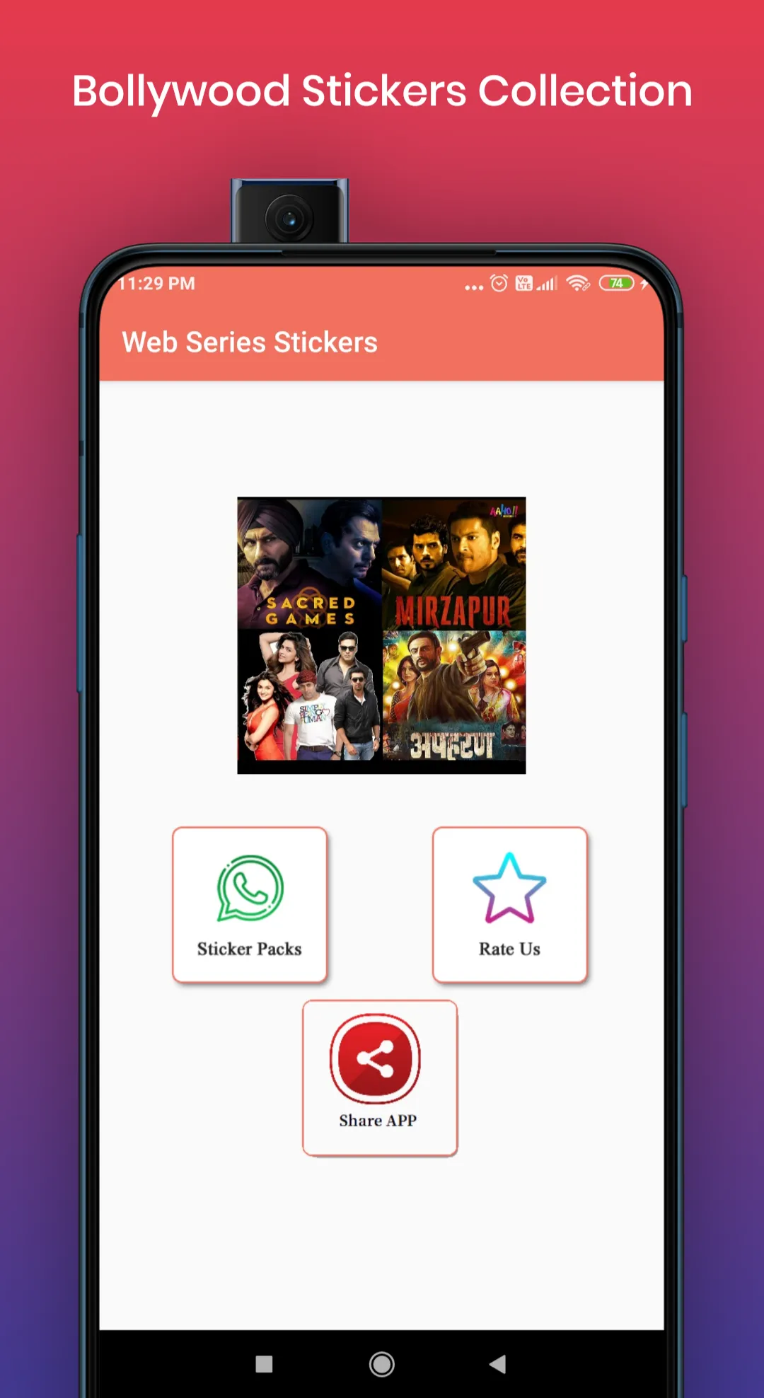 Web Series Stickers | Indus Appstore | Screenshot