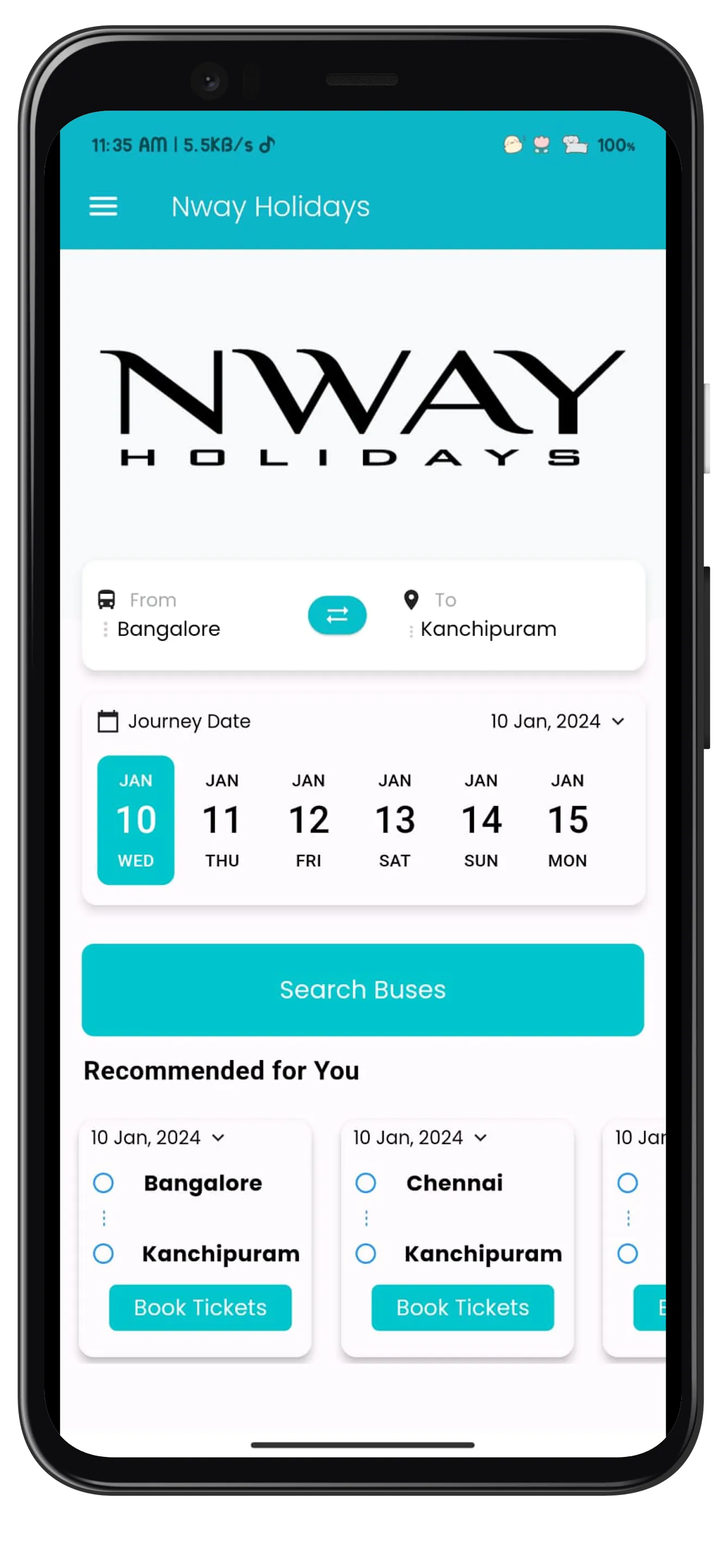 Nway Holidays | Indus Appstore | Screenshot