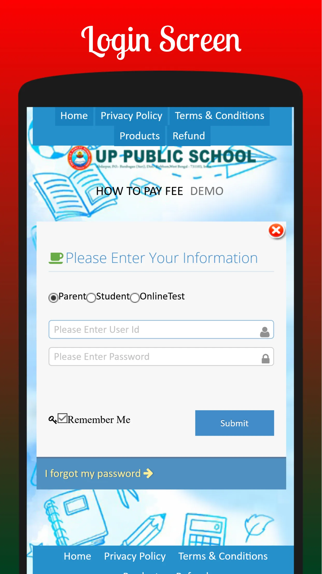 U.P.Public School | Indus Appstore | Screenshot