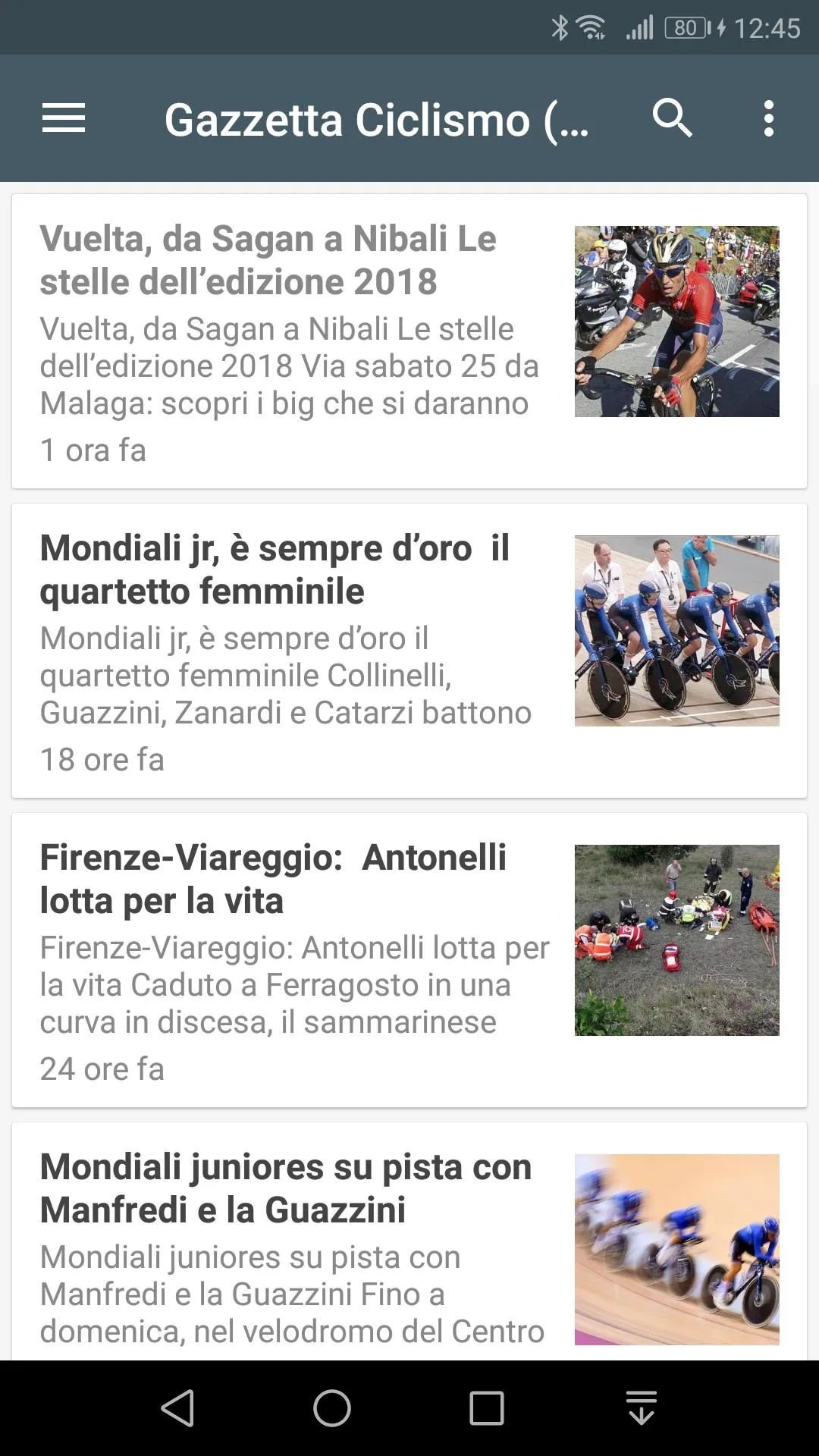 Ciclismo Notizie | Indus Appstore | Screenshot