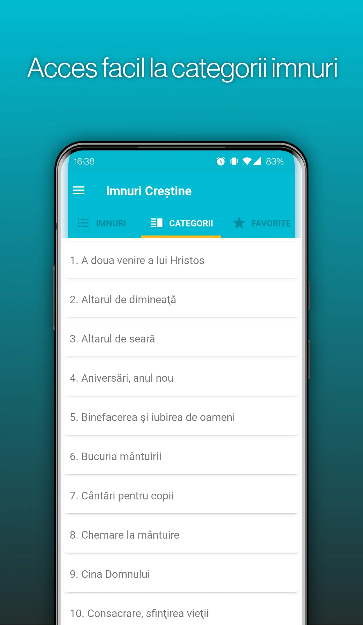 Imnuri Creștine AZȘ | Indus Appstore | Screenshot