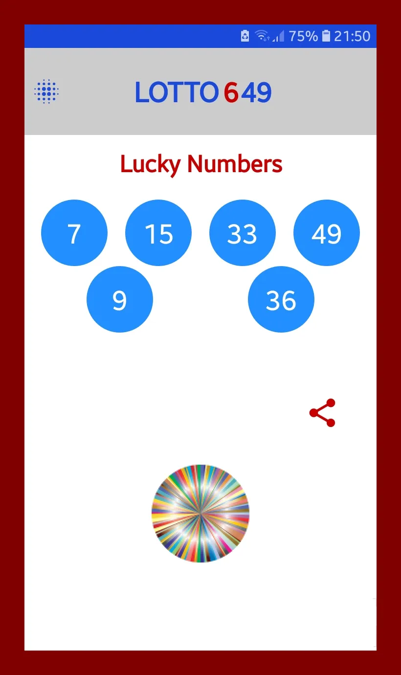 Lotto 649 Lucky Numbers | Indus Appstore | Screenshot