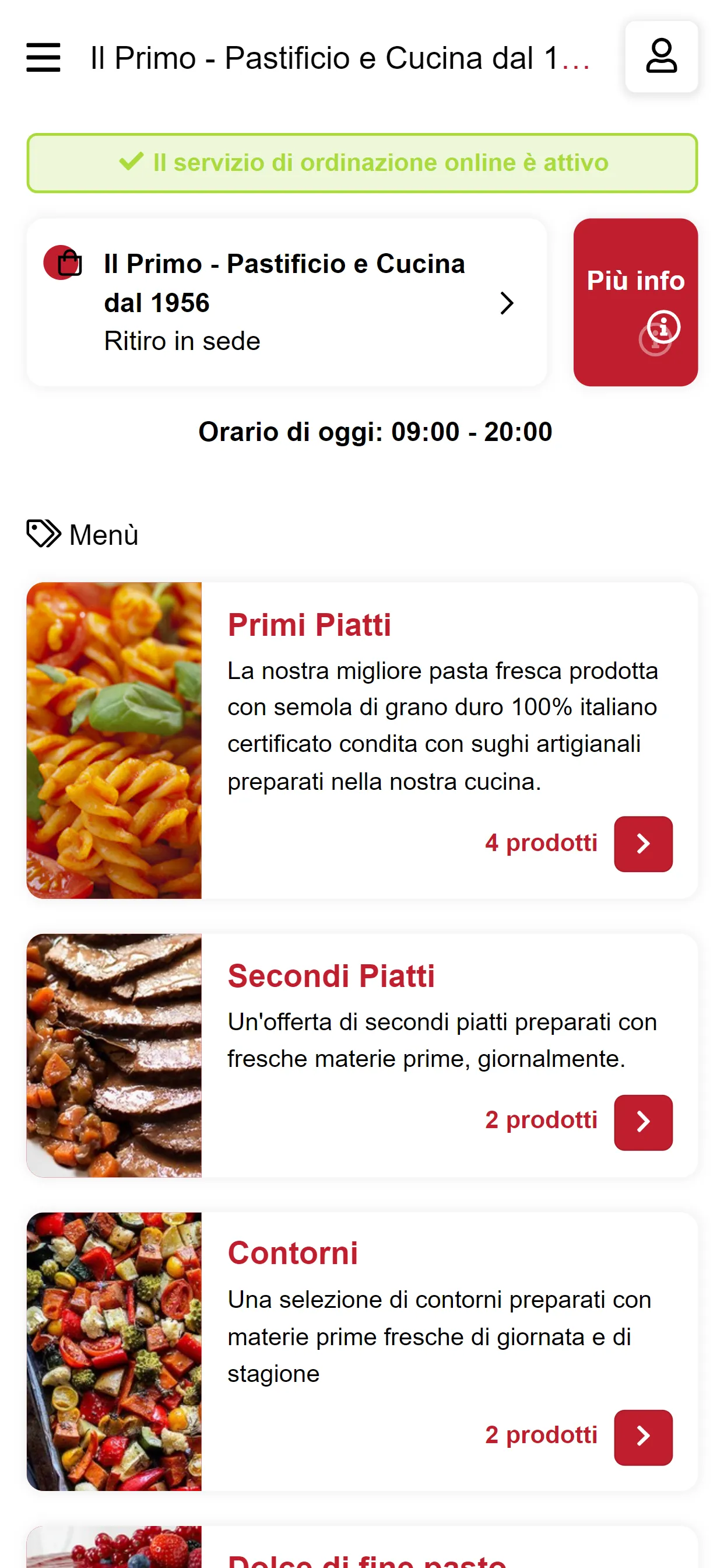 Il Primo - Pastificio e Cucina | Indus Appstore | Screenshot