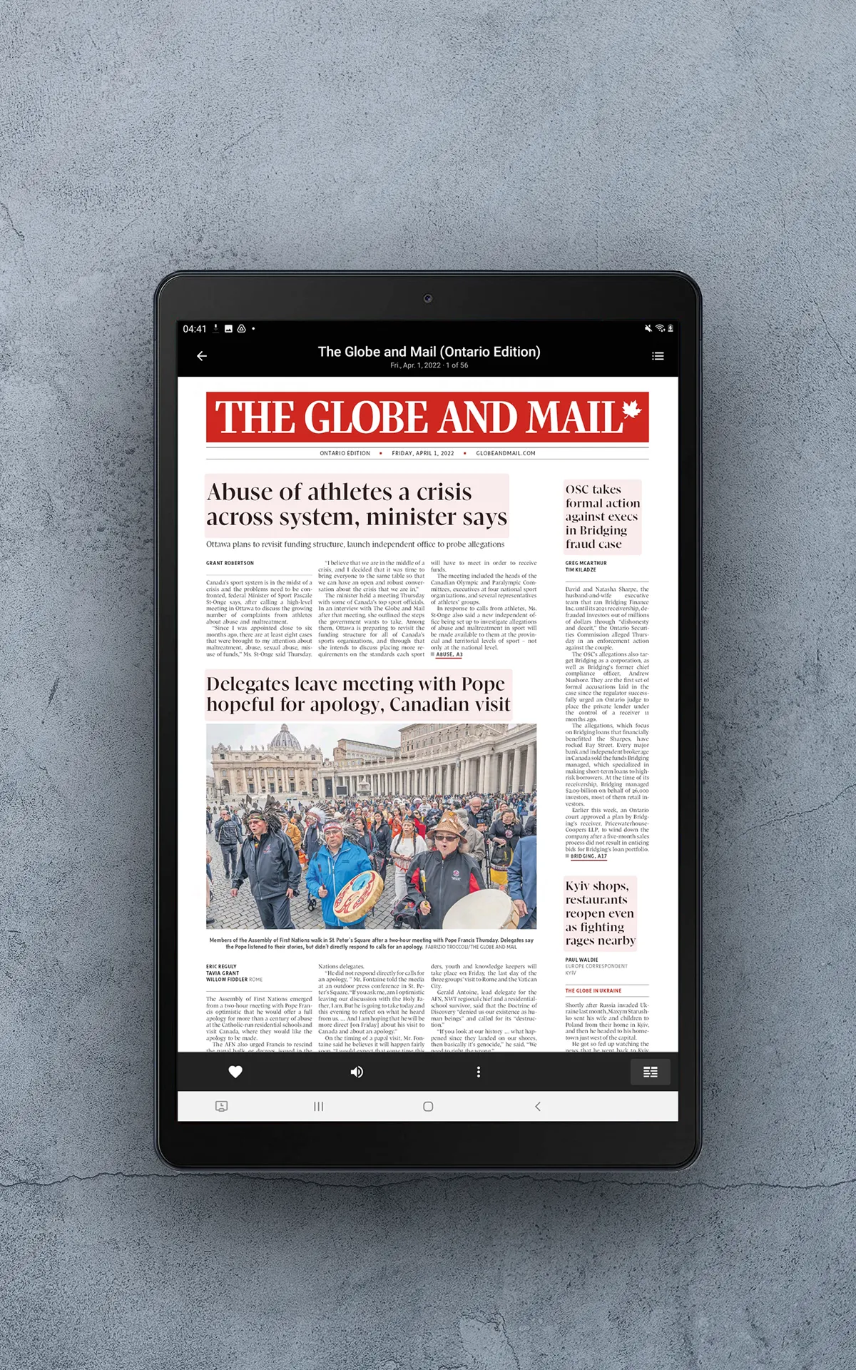 Globe2Go Print Replica Edition | Indus Appstore | Screenshot