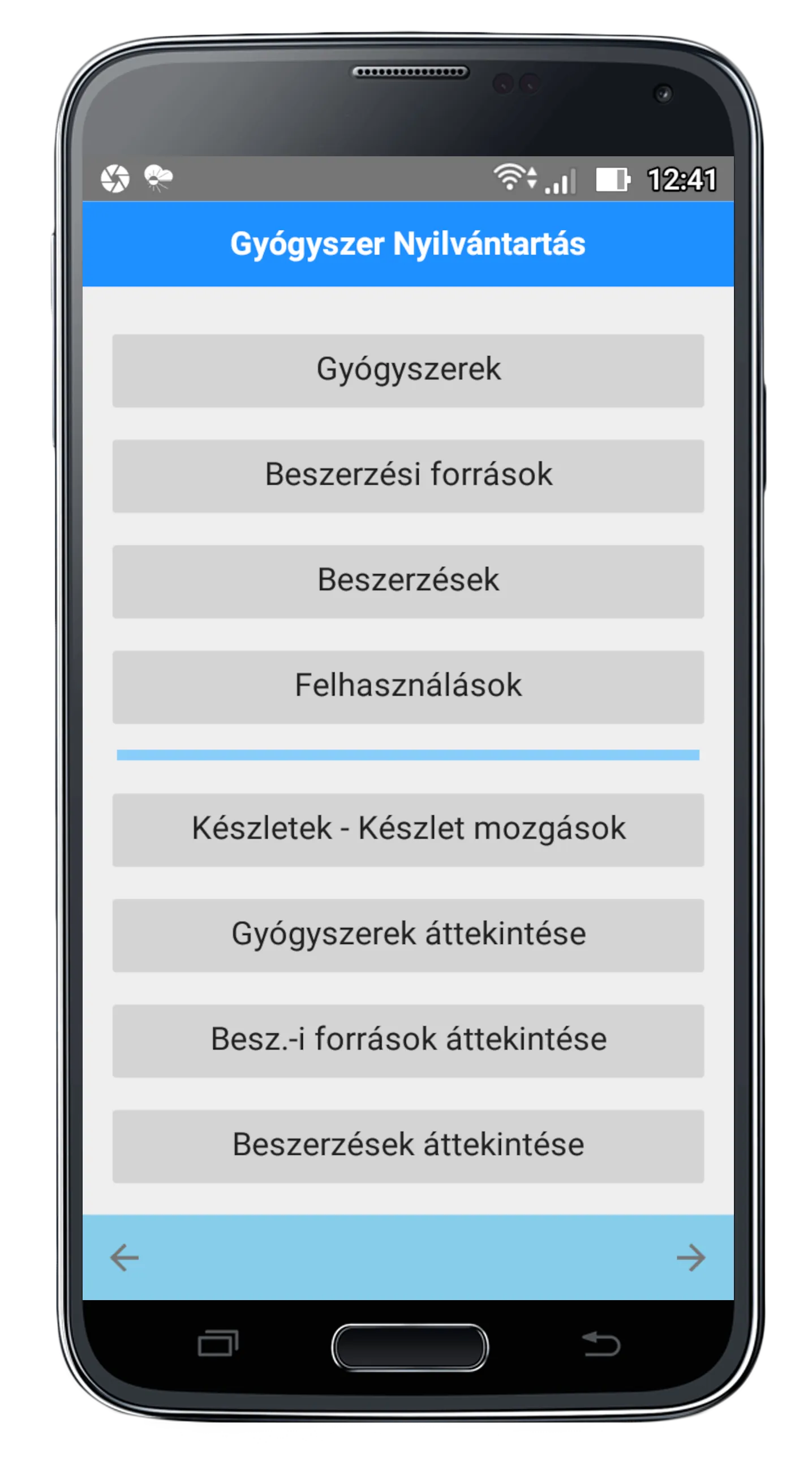 Gyógyszer Nyilvántartó | Indus Appstore | Screenshot