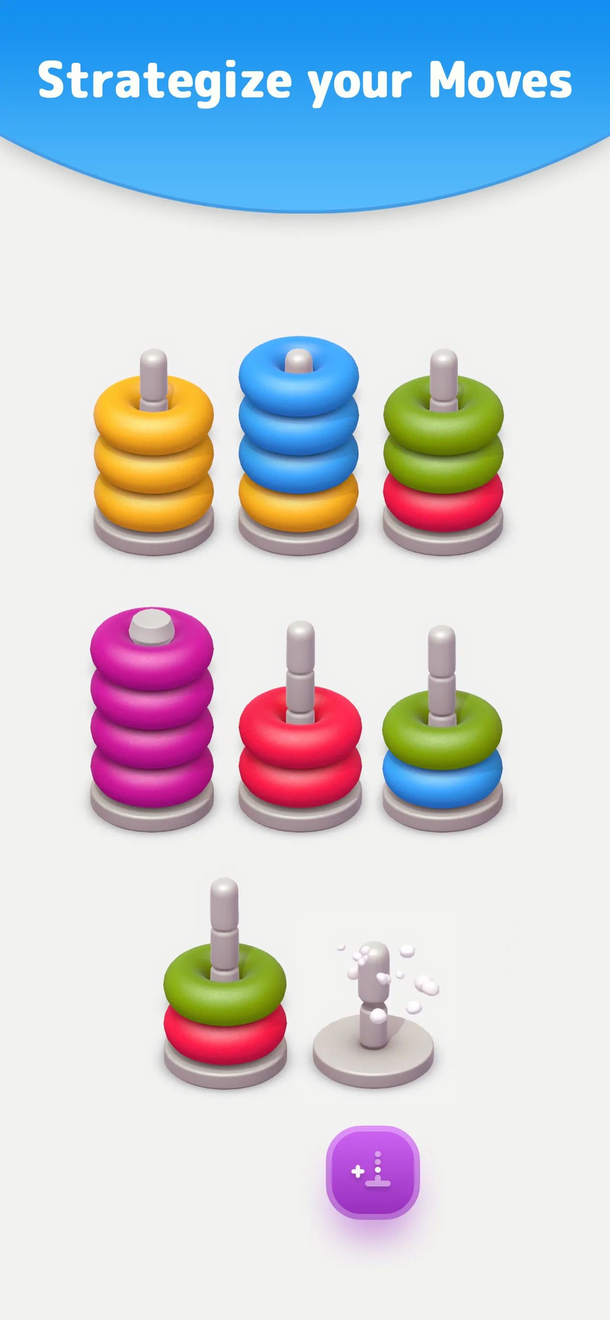 Color Sort 3D — Hoop Stack | Indus Appstore | Screenshot